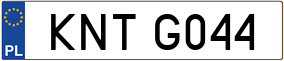 Trailer License Plate